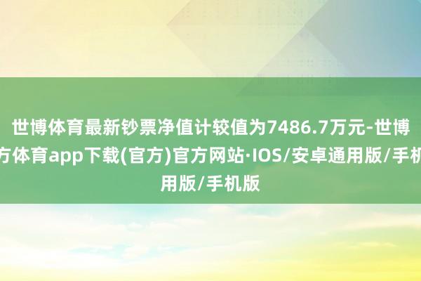 世博体育最新钞票净值计较值为7486.7万元-世博官方体育app下载(官方)官方网站·IOS/安卓通用版/手机版