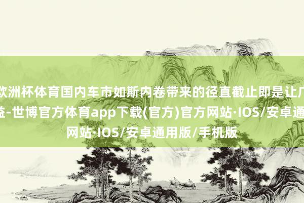 欧洲杯体育国内车市如斯内卷带来的径直截止即是让广阔花消者获益-世博官方体育app下载(官方)官方网站·IOS/安卓通用版/手机版