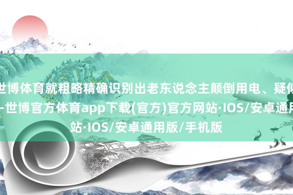 世博体育就粗略精确识别出老东说念主颠倒用电、疑似离家等风险-世博官方体育app下载(官方)官方网站·IOS/安卓通用版/手机版
