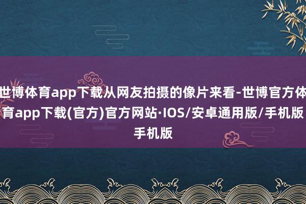 世博体育app下载从网友拍摄的像片来看-世博官方体育app下载(官方)官方网站·IOS/安卓通用版/手机版