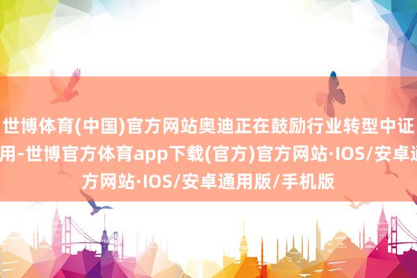 世博体育(中国)官方网站奥迪正在鼓励行业转型中证实着决定性作用-世博官方体育app下载(官方)官方网站·IOS/安卓通用版/手机版