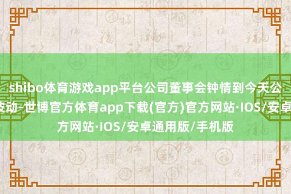 shibo体育游戏app平台公司董事会钟情到今天公司股价有相配波动-世博官方体育app下载(官方)官方网站·IOS/安卓通用版/手机版