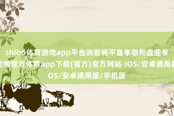shibo体育游戏app平台淌若将平直孝敬和盘曲孝敬加总-世博官方体育app下载(官方)官方网站·IOS/安卓通用版/手机版