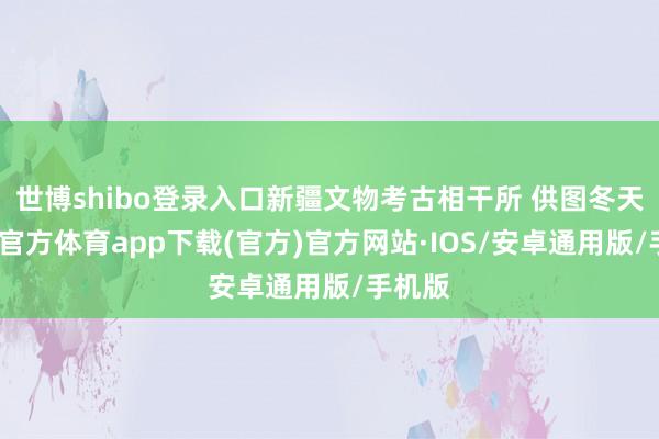 世博shibo登录入口新疆文物考古相干所 供图冬天-世博官方体育app下载(官方)官方网站·IOS/安卓通用版/手机版