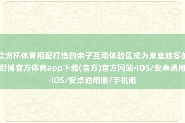 欧洲杯体育相配打造的亲子互动体验区成为家庭旅客的温馨焦点-世博官方体育app下载(官方)官方网站·IOS/安卓通用版/手机版