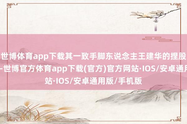 世博体育app下载其一致手脚东说念主王建华的捏股也有所加多-世博官方体育app下载(官方)官方网站·IOS/安卓通用版/手机版