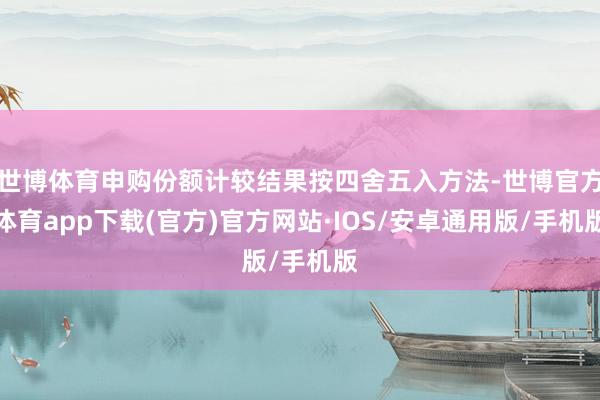 世博体育申购份额计较结果按四舍五入方法-世博官方体育app下载(官方)官方网站·IOS/安卓通用版/手机版
