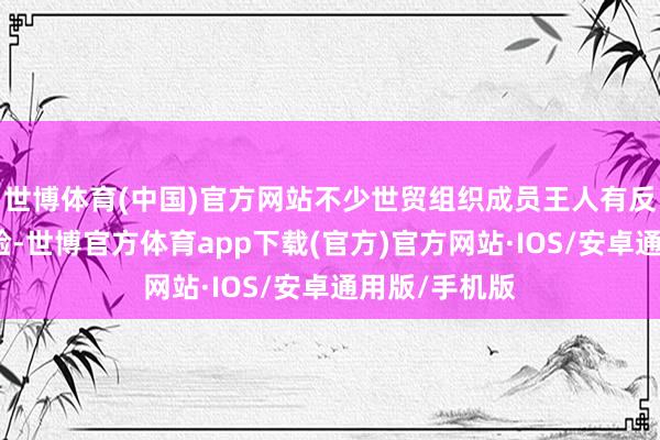世博体育(中国)官方网站不少世贸组织成员王人有反遮掩访问试验-世博官方体育app下载(官方)官方网站·IOS/安卓通用版/手机版