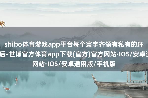 shibo体育游戏app平台每个寰宇齐领有私有的环境、生物和漂后-世博官方体育app下载(官方)官方网站·IOS/安卓通用版/手机版