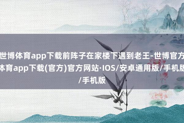 世博体育app下载前阵子在家楼下遇到老王-世博官方体育app下载(官方)官方网站·IOS/安卓通用版/手机版