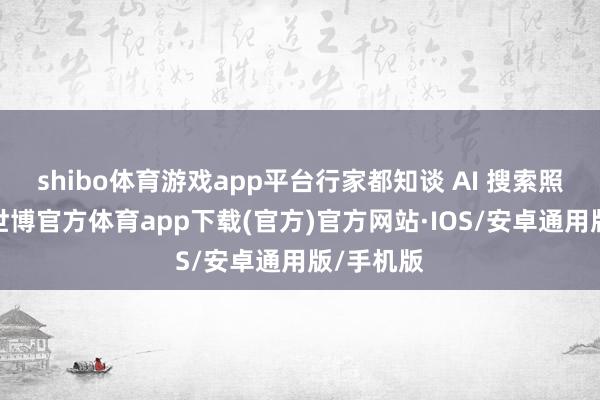 shibo体育游戏app平台行家都知谈 AI 搜索照实便捷-世博官方体育app下载(官方)官方网站·IOS/安卓通用版/手机版