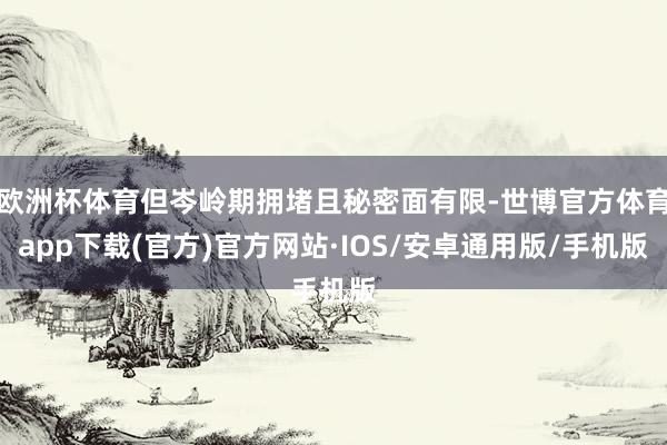 欧洲杯体育但岑岭期拥堵且秘密面有限-世博官方体育app下载(官方)官方网站·IOS/安卓通用版/手机版